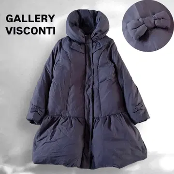 [ 새상품급 ] 갤러리 비스콘티 리본 포함 다운 자켓 L