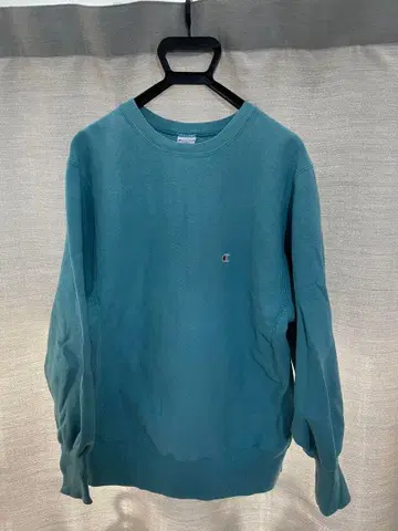 Champion 블루 리버스 위브 미국제 90s 자수 택 레어