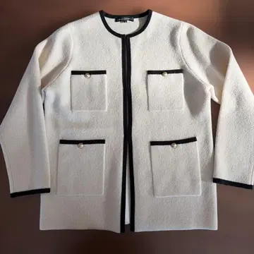 미사용 새상품 23구 긴팔 미니브 니트 가디건, 자켓 38
