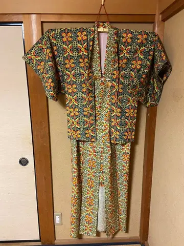 기모노 앤티크 레트로 앙상블 기모노