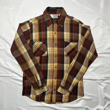 90s BIG MAC 플란넬 셔츠 체크 헤비 플란넬 워크