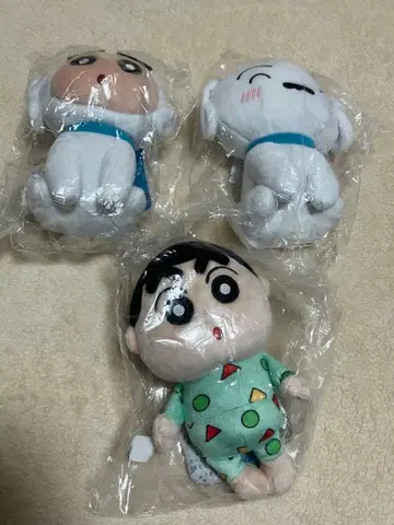 짱구는 못말려(크레용 신짱) 사이좋은 봉제 인형 짱구와 흰둥이