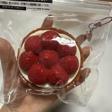 [인기] 말랑말랑 물감 딸기 타르트 스퀴즈 L 사이즈 ladodo