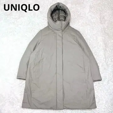 새상품급 유니클로 하이브리드 다운 코쿤 코트 그레이 XL