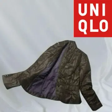 레어 유니로 DOUBLESTANDARD 브라운 버튼 부착 자켓 S