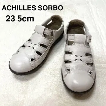 [ 시착만 한 상품 ] 아킬레스 솔보 23.5cm 가죽 스니커즈 화이트