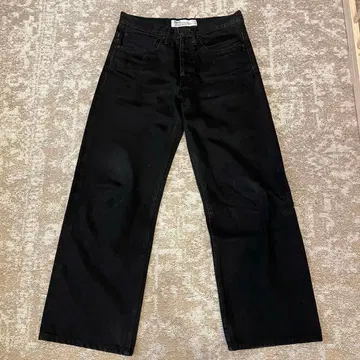 Dairiku 블랙 스트레이트 데님 27인치