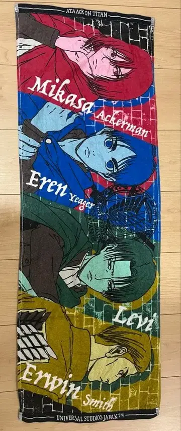 진격의 거인 캐릭터 타월 Universal Studio Japan 한정판