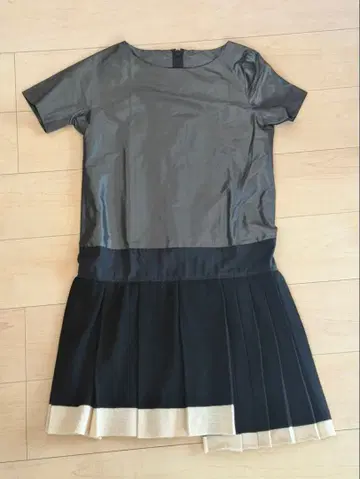 sacai 이종 소재 원피스