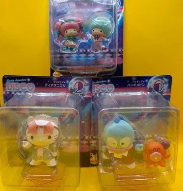 산리오 복권 디스코 피규어상 3세트