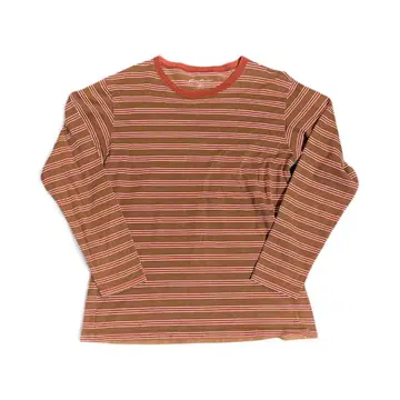 00년대 에디 바우어 롱 티셔츠 보더 티셔츠 구제 의류 빈티지