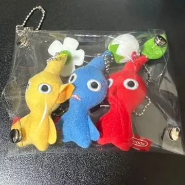 피크민 키링 닌텐도 스토어 빨간 피크민 파랑 피크민 노랑 피크민