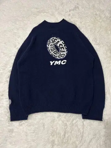 WIND AND SEA x YMC 스웨터 L 네이비 풀오버