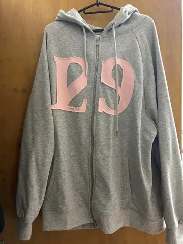 ILLIGO 129 로고 패치 후디 집업 그레이