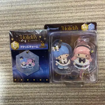 해피 복권 산리오 피규어 키키라라 2점