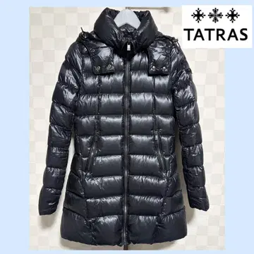가격 인하 불가 [ 세련된 상급자 고급 ] TATRAS 블랙 다운 자켓