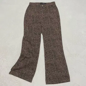 SHAGGIE 플레어 팬츠 레오파드 무늬 히우 무늬 부츠컷 화려한 무늬