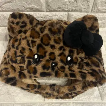 익명 배송 레오파드 무늬 키티 팬캡 유니버셜 USJ 모자