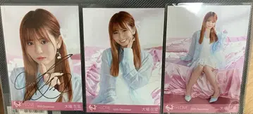 오바 하나 러브송 재킷 사진 친필 브로마이드 컴프