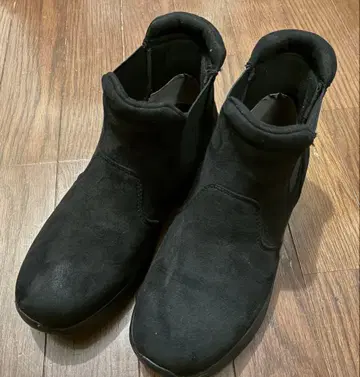 술술 편한 부츠 블랙 24.5cm 스루라쿠