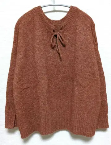 studio CLIP 3게이지 더블 프론트 리본 풀오버