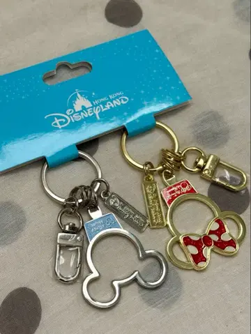 홍콩 디즈니 미키 미니 트윈 키링