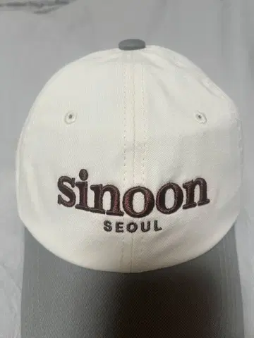 sinoon 캡 화이트 그레이