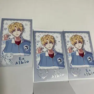 완냥days 니지산지 엑스 알비오 랜덤 폴라로이드풍 카드