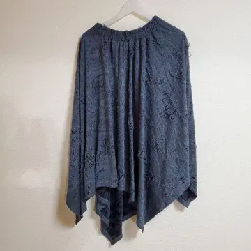 다크 그레이 플레어 스커트 폐허 고딕 변형