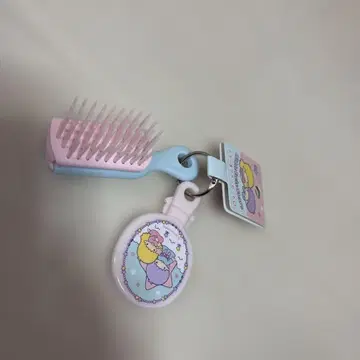 산리오 Sanrio 리틀트윈스타/키키라라 미니 거울 & 브러쉬 세트