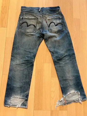 evisu 에비수 데님 데미지