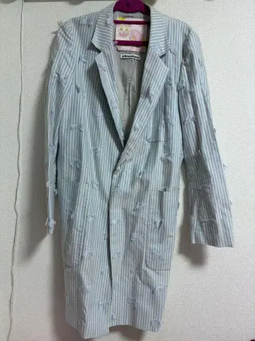 미키오 사카베 버터플라이 스트라이프 코트 아우터