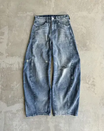 캐주얼 데미지 벌룬 데님 L2079 L 지저인 ONLINE
