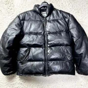 초극후/42인치 샷 가죽 다운 자켓 양가죽 214D