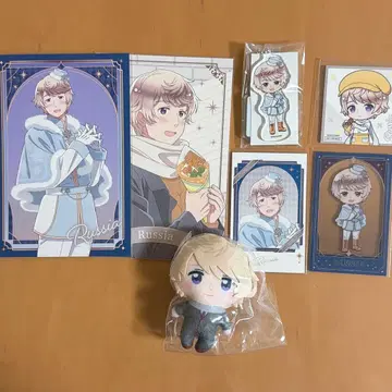 헤타리아 러시아 아모카페 크레이프 아크릴 스탠드 밤 포토 카드 카푸코