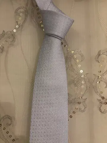 BORRELLI 라이트 그레이 넥타이