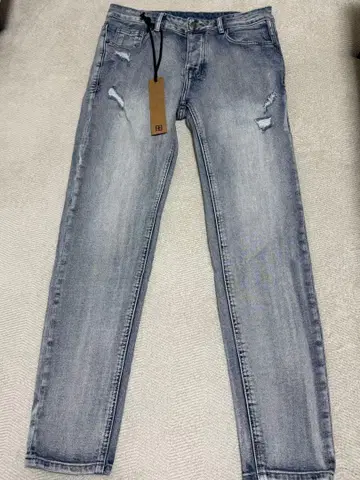 ksubi 데미지 가공 라이트 블루 데님 30인치