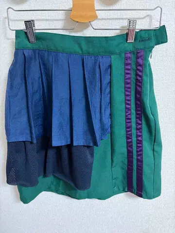 모드 패치워크 디자인 미니 스커트