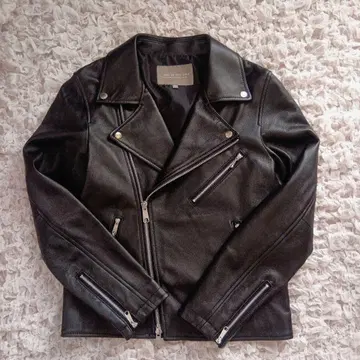 새상품급 양가죽 유나이티드 애로우즈 블랙 리얼 가죽 라이더 자켓