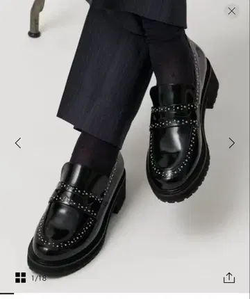 [ 새상품급 ] 스터드 로퍼