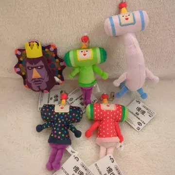 괴혼 가방에 달 수 있는 봉제 인형 마스코트 5종 세트