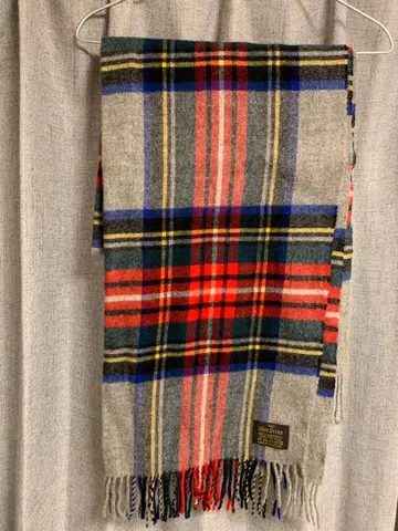 Glen Prince 대형 스톨 새상품급 그레이 체크