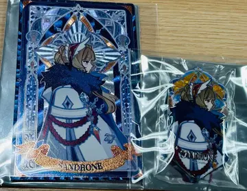 원신 서리꽃과 불꽃의 권속 시리즈 산드로 [꼭두각시] 캔뱃지와 카드 세트