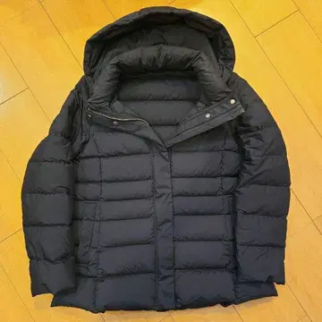 m*n님 라에프 후드 부착 다운 자켓 블랙