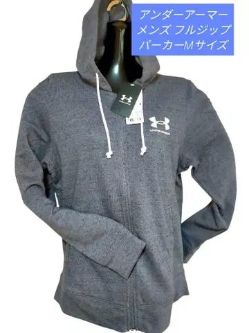 [ 새상품 ] 언더아머 남성용 풀 집업 후디 후드티 M 사이즈