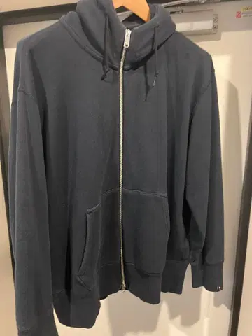 루프 휠러 MHL 별주 풀 집업 후드티 블랙 L