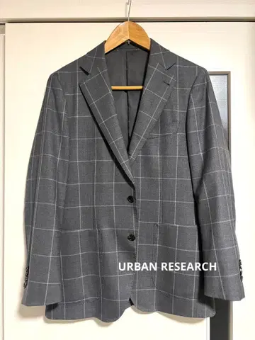 [ 새상품급 ] 어반 리서치 그레이 윈도우페인 테일러드 자켓 46