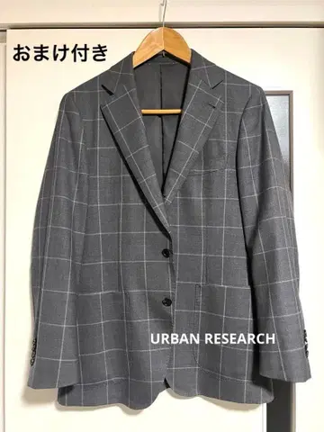 [ 새상품급 ] 어반 리서치 그레이 윈도우페인 테일러드 자켓 46