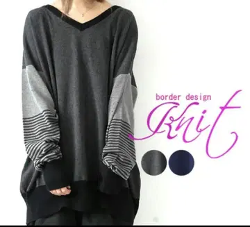 오샤레 워커 n'Or V넥 돌먼 니트