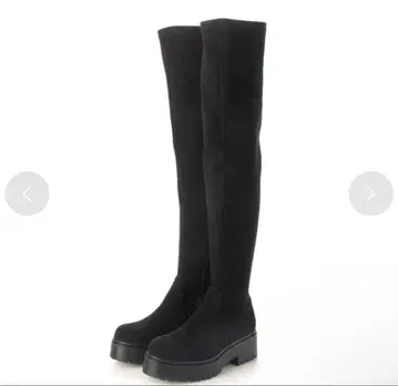 [ EVOL ] 니하이 스트레치 통굽 롱 부츠 IT9944 스웨이드